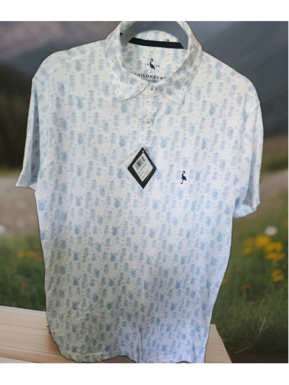 TailorByrd Polo Shirt Mens Medium Short Sleeves Logo